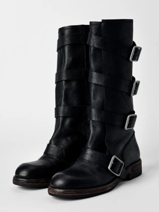Zara Shoes - LEATHER BUCKLE ANKLE BOOTS KATE MOSS X ZARA SIZE EU 39 / US 8